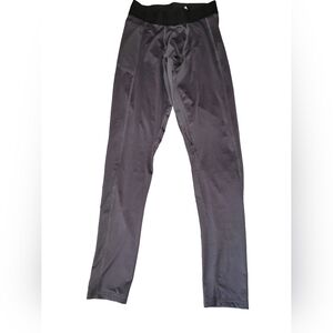 All In Motion Men's Gray Fitted Compression Tights W/ Side Pocket Size Small